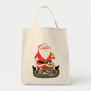 Tote Bag Père Noël avec le train