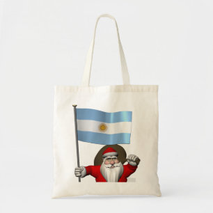 Tote Bag Père Noël Avec L'Ensigne D'Argentine