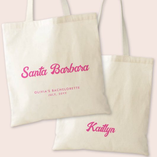 Tote Bag Père Noël Barbara Bachelorette Party Personnalisé