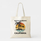 Tote Bag Père Noël Barbara California BeachSurf Vacances d' (Dos)