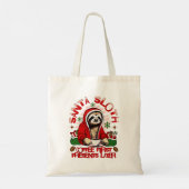 Tote Bag Père Noël café paresseux (Dos)