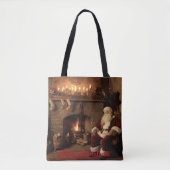 Tote Bag Père Noël Cosy Nook (Devant)