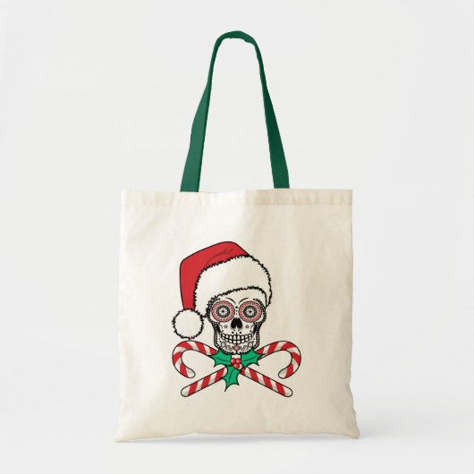 Tote Bag Père Noël Crâne de Sucre (Devant)
