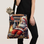 Tote Bag Père Noël dort Noël (De près)