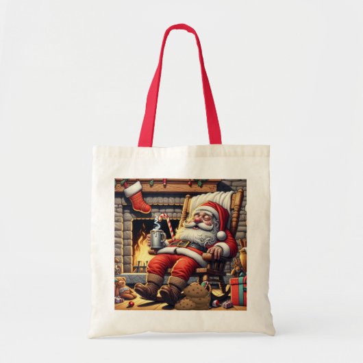 Tote Bag Père Noël dort Noël (Devant)
