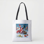 Tote Bag père Noël drôle (Devant)