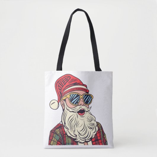 Tote Bag Père Noël - Drôle (Devant)