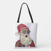 Tote Bag Père Noël - Drôle (Dos)
