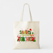 Tote Bag père Noël enseignant préféré.cadeau d'enseignant p (Dos)