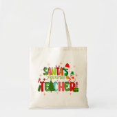 Tote Bag père Noël enseignant préféré.cadeau d'enseignant p (Devant)