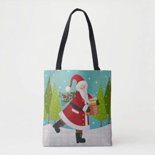 Tote Bag Père Noël et présents (Devant)