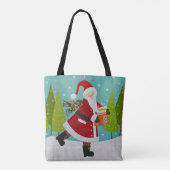 Tote Bag Père Noël et présents (Dos)