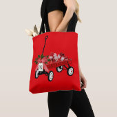 Tote Bag Père Noël Flyer Toy Red Wagon présente l'impressio (De près)