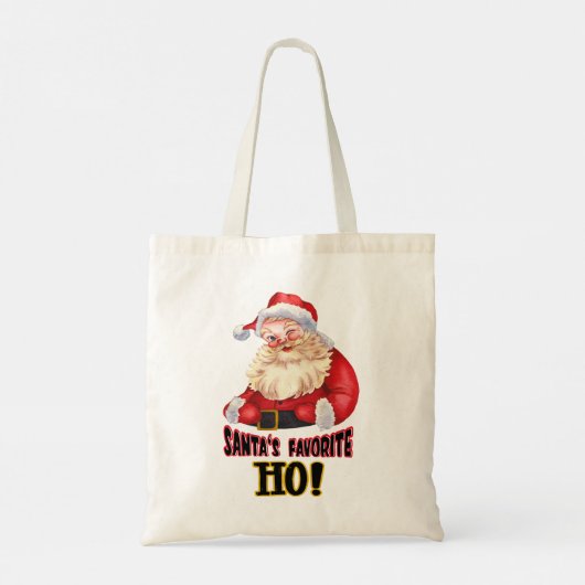 Tote Bag Père Noël - Ho favori (Dos)