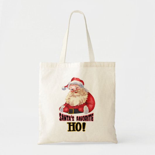 Tote Bag Père Noël - Ho favori (Devant)