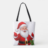 Tote Bag Père Noël joyeux (Dos)