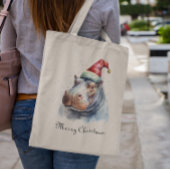 Tote Bag Père Noël Little Hippo, coutume
