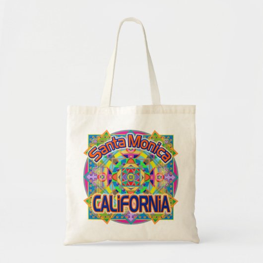 Tote Bag Père Noël Monica CALIFORNIA Happy Bag (Devant)