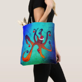 Tote Bag Père Noël Octopus (De près)