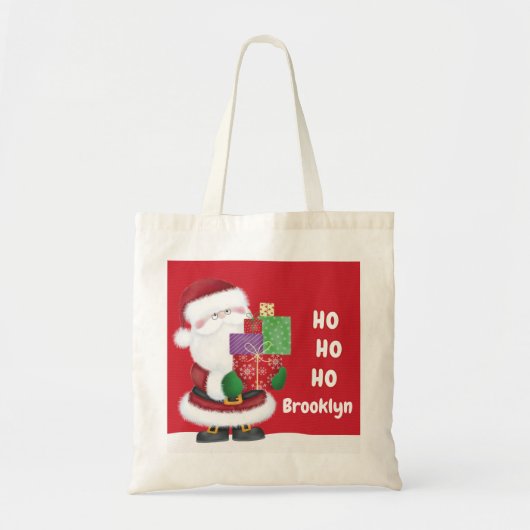 Tote Bag Père Noël personnalisée (Devant)