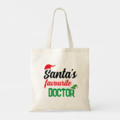 Tote Bag Père Noël préféré docteur Noël elfe casquette drôl (Dos)