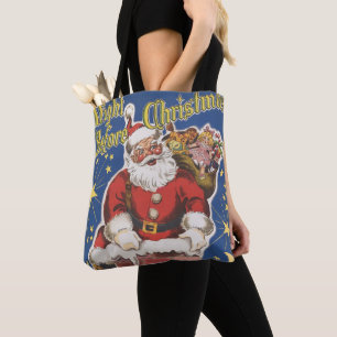 Tote Bag Père Noël vintage, Cette Nuit Avant Noël