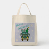 Tote Bag Père Noël vue de devant Joyeux Noël (Dos)