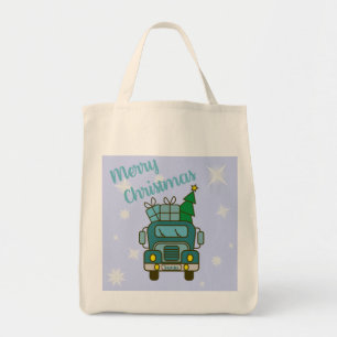 Tote Bag Père Noël vue de devant Joyeux Noël