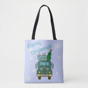Tote Bag Père Noël vue de devant Joyeux Noël