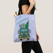 Tote Bag Père Noël vue de devant Joyeux Noël (De près)