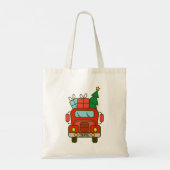 Tote Bag Père Noël vue de devant Joyeux Noël (Dos)