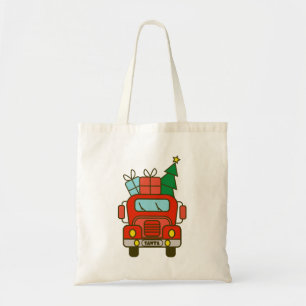 Tote Bag Père Noël vue de devant Joyeux Noël