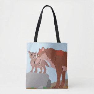 Tote Bag Père Wolf et Pup