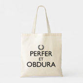 Tote Bag Perfer Et Obdura - Restez Calme Et Continuez (Dos)