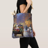 Tote Bag Période de fêtes de Noël maltaise (De près)