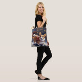 Tote Bag Période festive de Noël Corgi (Sur le modèle)