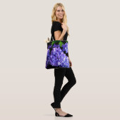 Tote Bag Périwinkel hydrangeas violet fleurs bleu pour Tant (Sur le modèle)