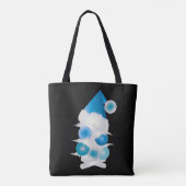 Tote Bag Perle et bleu pour Noël (Dos)