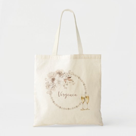 Tote Bag Perles et poursuites (Devant)
