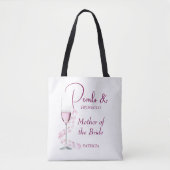 Tote Bag Perles Prosecco Mère de la mariée Shower nuptial (Devant)