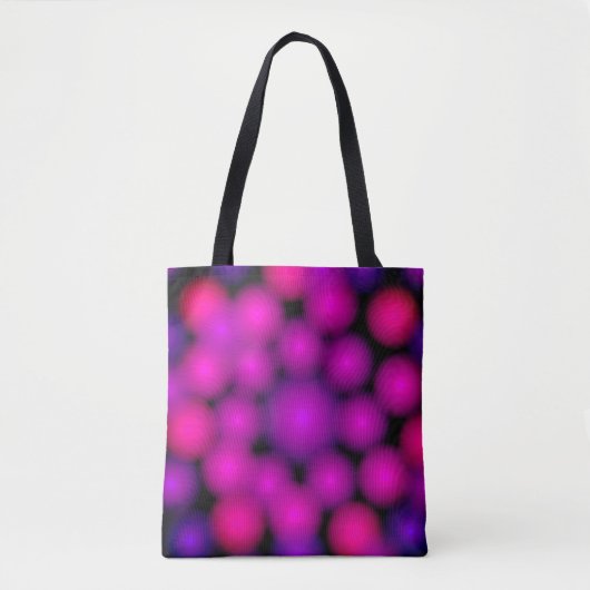 Tote Bag Perles violettes à distance (Devant)