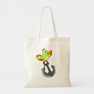 Tote Bag Perroquet avec Ancre