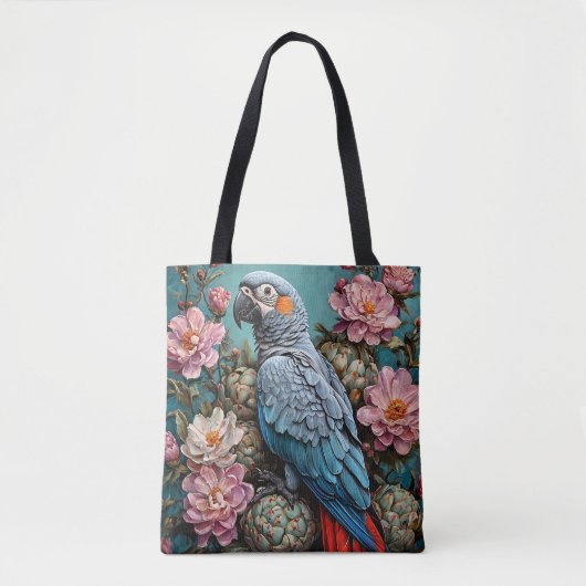 Tote Bag perroquet cacatoès (Devant)