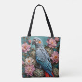 Tote Bag perroquet cacatoès (Dos)