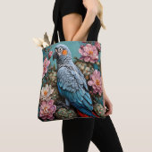 Tote Bag perroquet cacatoès (De près)