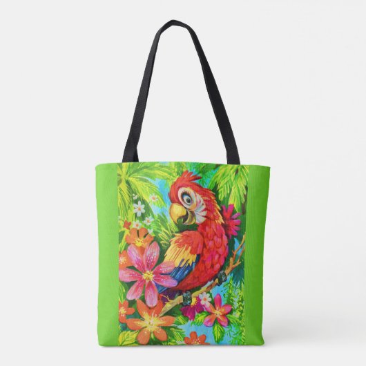 Tote Bag perroquet coloré (Dos)