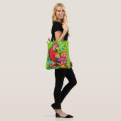 Tote Bag perroquet coloré (Sur le modèle)