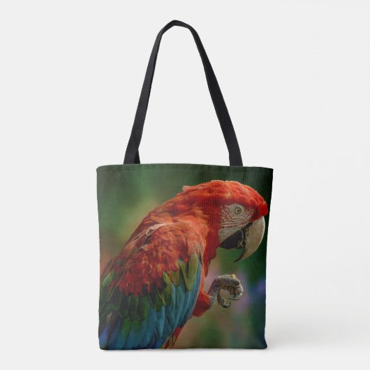 Tote Bag Perroquet coloré (Dos)