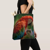 Tote Bag Perroquet coloré (De près)