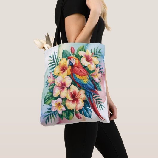 Tote Bag Perroquet exotique (De près)